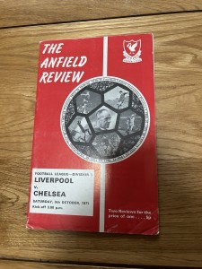 Liverpool v Chelsea Programme 1971/72 for sale on Ebay