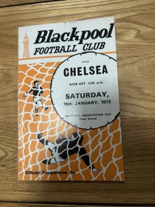 Blackpool v Chelsea Programme 1971/72 for sale on Ebay