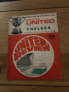 Manchester United v Chelsea League Cup Programme 1970/71 for sale on Ebay