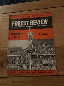Nottingham Forest v Chelsea Programme 1970/71 for sale on Ebay