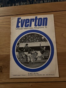 Everton v Chelsea Programme 1970/71 for sale on Ebay