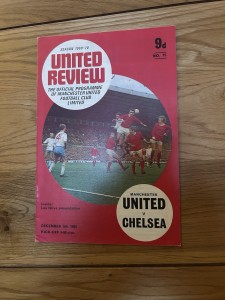 Manchester United v Chelsea Programme 1969/70 for sale on Ebay
