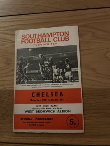Southampton v Chelsea Programme 1970/71 for sale on Ebay
