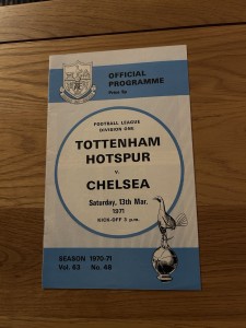 Tottenham Hotspur v Chelsea Programme 1970/71 for sale on Ebay