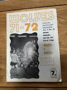Wolverhampton Wanderers v Chelsea Programme 1971/72 for sale on Ebay