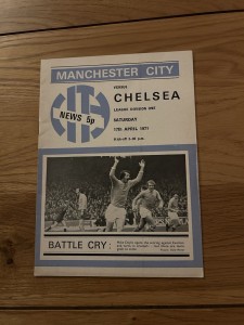 Manchester City v Chelsea Programme 1970/71 for sale on Ebay