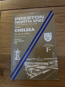 Preston North End v Chelsea FA Cup Programme 1968/69 for sale on Ebay