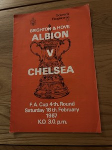 Brighton & Hove Albion v Chelsea FA Cup Programme 1966/67 for sale on Ebay