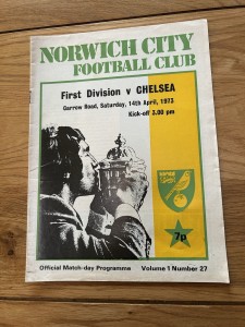 Norwich City v Chelsea Programme 1972/73 for sale on Ebay