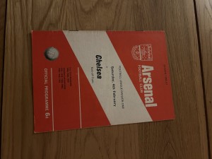 Arsenal v Chelsea Programme 1966/67 for sale on Ebay