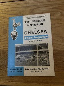 Tottenham Hotspur v Chelsea Programme 1968/69 for sale on Ebay