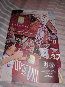 Aston Villa v Manchester United 21 December 2025 Programme for sale on Ebay