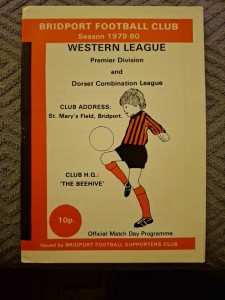 Bridport v AFC Bournemouth Reserves programme.  3/9/1979 for sale on Ebay