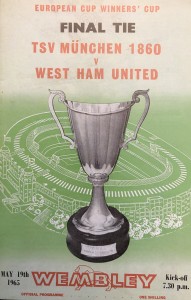 1965 European Cup Winners' Cup Final - West Ham v TSV Munchen 1860 for sale on Ebay