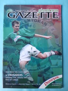 2002/03 Glentoran v Crusaders - Irish League - 11th Jan - Vol 56 No 20 for sale on Ebay