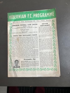 Hibs v Hearts  Reserves 25th  Dec  1953  Scottish League Div C for sale on Ebay