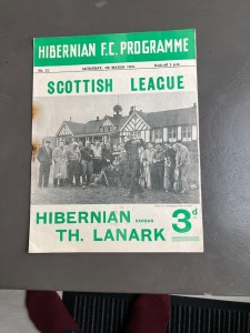 Hibs v Third Lanark 4th  March  1950  Scottish League Div 1 for sale on Ebay