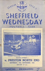 Sheffield Wednesday v Preston North End Div 1 1952/53 for sale on Ebay