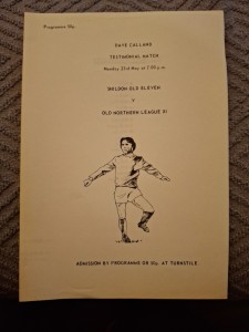 Shildon Old XI v Old Northern League XI programme.  23/5/198?? for sale on Ebay