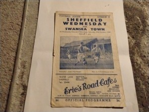 Sheffield Wednesday v Swansea City Football Programme 29/10/1949 for sale on Ebay