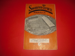 1961/62 SWANSEA TOWN V DERBY COUNTY PROGRAMME for sale on Ebay