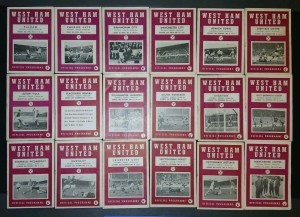 West Ham United Home Programmes 18 from 1961-1962 season. for sale on Ebay