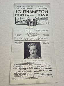 1949-50 Southampton V Grimsby Town - Division 2 - 20th August 1949. for sale on Ebay