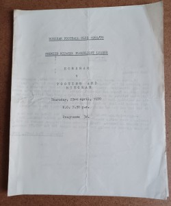 1969/70 HORSHAM v TOOTING & MITCHAM  PREMIER MIDWEEK FLOODLIGHT LEAGUE  23/04/70 for sale on Ebay