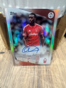 Callum Hudson-Odoi - Nottingham Forest Auto Uefa Club Champsionship Topps25/26 for sale on Ebay