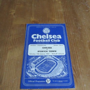 Chelsea Res v Ipswich Res Football Combination 1956/7 for sale on Ebay