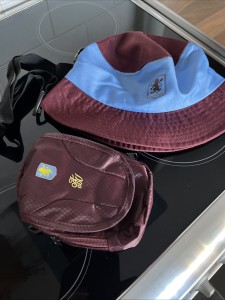 Aston Villa Official hat and bag￼ for sale on Ebay