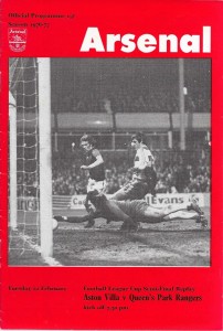 ASTON VILLA   v.   QUEENS PARK RANGERS.  League Cup Semi-Final Replay.  1976/77. for sale on Ebay