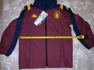 RARE Aston Villa Kappa rain Jacket kids 10 year old BNWT childs for sale on Ebay