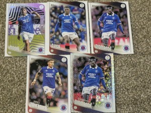 Rangers 5 Card Bundle.  Including Silver Refractor.  Topps 2025/6 for sale on Ebay