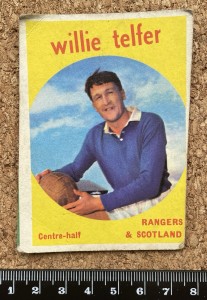 A&BC Footballers 1960 Black Back Football Card #19 WILLIE TELFER Glasgow Rangers for sale on Ebay