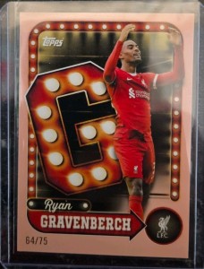 Topps Liverpool Collector Tin Ryan Gravenberch Liverpool  64/75 for sale on Ebay