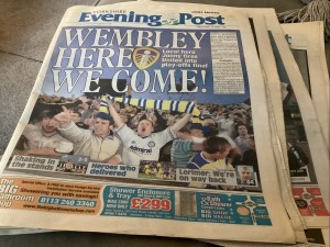 Leeds United newspaper supplements Wembley 2008 P/o final x 5 for sale on Ebay