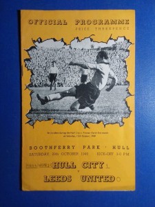 Hull City v Leeds United 29th October 1949 for sale on Ebay