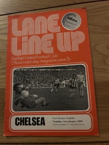 Sheffield United v Chelsea Programme 1973/74 for sale on Ebay