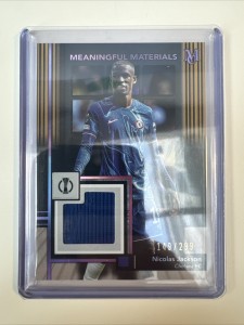 Topps Museum Football Nicolas Jackson /299 Relic Chelsea Player Worn for sale on Ebay