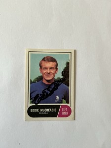 EDDIE McCREADIE  Chelsea  Signed A&BC Card. for sale on Ebay