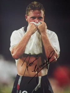 Signed 12x8 autograph photograph Paul Gascoigne for sale on Ebay