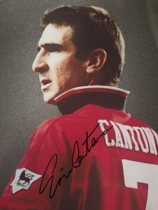 Signed 12x8 autograph photograph Eric Cantona for sale on Ebay