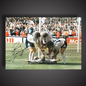 England - Paul Gascoigne Hand Signed England  Photograph £29.99 COA for sale on Ebay