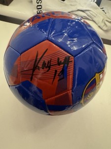 Hand Signed Franck Kessie Barcelona Ball With Firma Stella COA for sale on Ebay