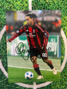 Ronaldinho AC Milan Signed 8x6” Photo wCOA for sale on Ebay