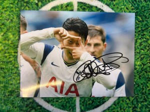 Son Heung-min Tottenham Hotspurs Signed 8x6” Photo wCOA for sale on Ebay