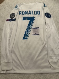 Cristiano Ronaldo Signed Real Madrid Shirt for sale on Ebay