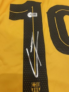 Lamine Yamal Hand Signed Barcelona shirt BAS COA Beckett for sale on Ebay