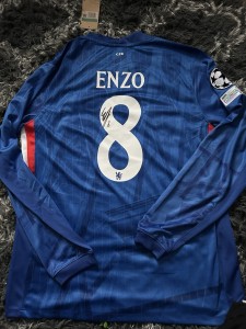 Enzo Fernandez Signed Chelsea Football Shirt 2025/26 for sale on Ebay